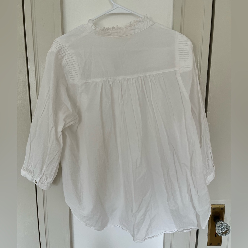 Neuflora white cotton blouse - Picture 3 of 3